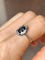 Bague 53 Bague Art déco en or jaune 18k et platine, saphir et diamants 58 Facettes 302