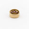 Bague 54 Bague bandeau en or jaune 18 carats, rubis et diamants 58 Facettes 38065