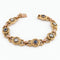 Bracelet Bracelet ancien en or jaune, saphirs et diamants 58 Facettes 38025