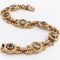 Bracelet Bracelet ancien en or jaune, saphirs et diamants 58 Facettes 38025
