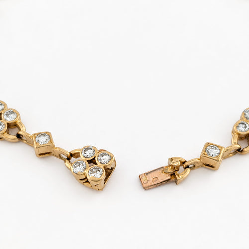 Bracelet O.J. Perrin - Bracelet en or jaune 18 carats serti de diamants 58 Facettes 38023