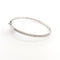 Bracelet Bracelet jonc en or blanc 18 carats et diamants taille brillant 58 Facettes 38086