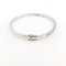 Bracelet Bracelet jonc en or blanc 18 carats et diamants taille brillant 58 Facettes 38086
