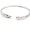 Bracelet Bracelet jonc en or blanc 18 carats et diamants taille brillant 58 Facettes 38086