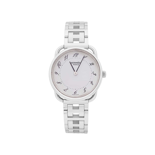 Montre Hermès - Montre Arceau en acier, petit modèle 58 Facettes 35985