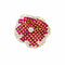 Broche Broche « Pensée » en or jaune 750/000, rubis et diamants 58 Facettes 35980