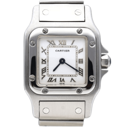 Montre Cartier - Montre Santos de Cartier Galbée 58 Facettes MT46673