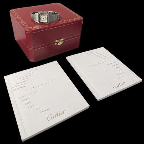 Montre Cartier - Montre Santos de Cartier Galbée 58 Facettes MT46673