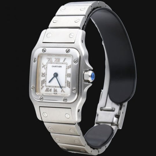 Montre Cartier - Montre Santos de Cartier Galbée 58 Facettes MT46673