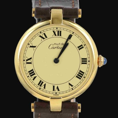 Montre Cartier - Montre Must de Cartier Vermeil 58 Facettes MT48007