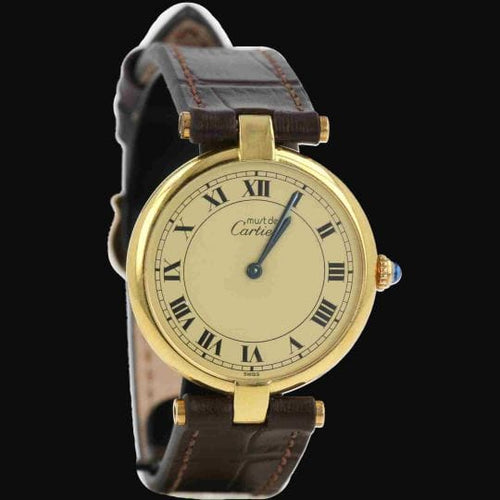 Montre Cartier - Montre Must de Cartier Vermeil 58 Facettes MT48007