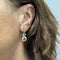 Boucles d'oreilles Boucles d'oreilles pendantes fleur en or jaune 18 ct, émeraudes et diamants 58 Facettes 37119