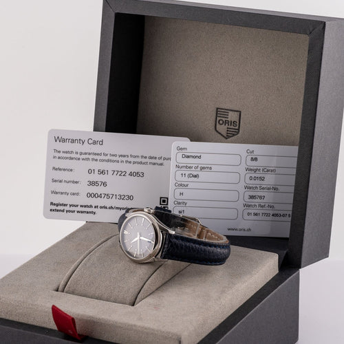 Montre Oris - Montre Artelier Diamonds, réf. 01 561 7722 4053 07 5 14 64FC 58 Facettes TOT-11947