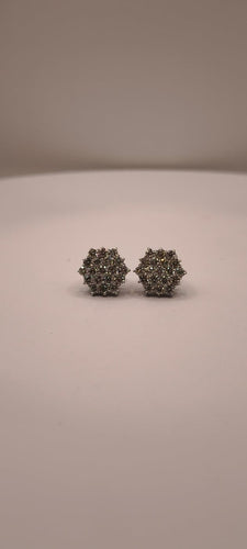 Boucles d'oreilles Honeycomb - Boucle d’oreille en or blanc 18k 58 Facettes Valuor Modèle-005