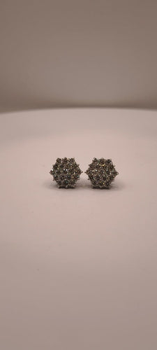 Boucles d'oreilles Honeycomb - Boucle d’oreille en or blanc 18k 58 Facettes Valuor Modèle-005