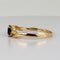 Bague 56 Bague en or jaune 14 carats, saphir bleu ovale et diamants 58 Facettes 2609001
