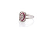 Bague 56 Bague Art déco en or 18k et platine, diamants et rubis 58 Facettes 27355