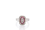 Bague 56 Bague Art déco en or 18k et platine, diamants et rubis 58 Facettes 27355