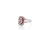 Bague 56 Bague Art déco en or 18k et platine, diamants et rubis 58 Facettes 27355