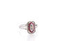 Bague 56 Bague Art déco en or 18k et platine, diamants et rubis 58 Facettes 27355