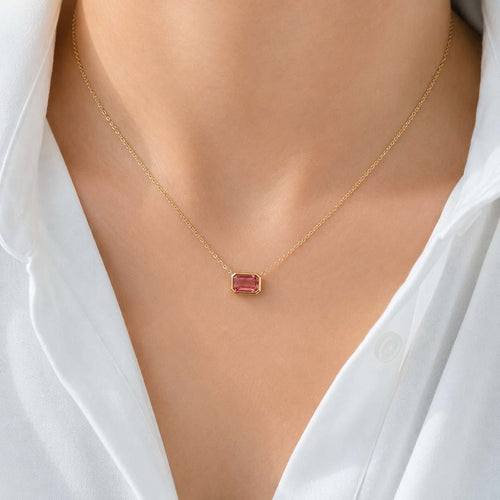 Collier Love More - Collier en or 18k avec saphir padparadscha 58 Facettes GPD1015PP_20261009