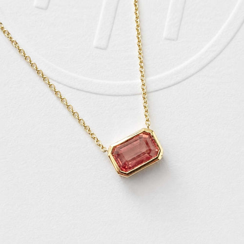 Collier Love More - Collier en or 18k avec saphir padparadscha 58 Facettes GPD1015PP_20261009