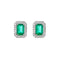 Boucles d'oreilles Boucles d’oreilles - Émeraudes et halo de diamants en or blanc 18k 58 Facettes GER1319WG_20261009