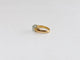 Bague 51.5 Bague en or jaune 18k avec quartz vert cabochon 58 Facettes LP1963/UNNB
