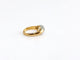 Bague 51.5 Bague en or jaune 18k avec quartz vert cabochon 58 Facettes LP1963/UNNB