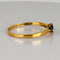 Bague 55 Bague solitaire en or jaune 14k avec saphir bleu 58 Facettes 2609011