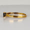 Bague 55 Bague solitaire en or jaune 14k avec saphir bleu 58 Facettes 2609011