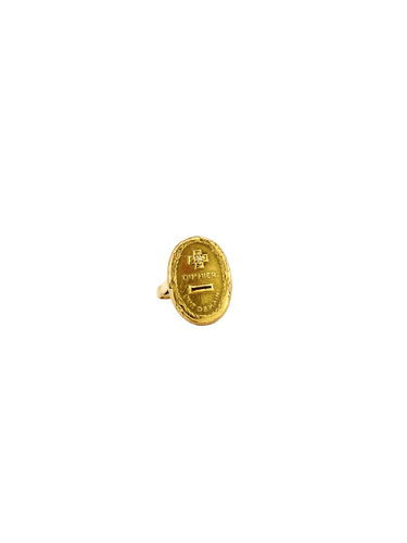 Bague 49 A. Augis - Bague vintage en or jaune 18 carats, vers 1950 58 Facettes bague augis