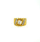 Bague 53 Bague vintage en or jaune 18 carats et diamants, fin du XXe siècle 58 Facettes bagues-d