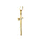 Pendentif Gianni-Carita - Pendentif croix moderne en or jaune 18 ct 58 Facettes 37872