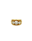 Bague 55.5 Bague bandeau en or jaune 18 carats avec diamants taille ancienne 58 Facettes bague bandeau