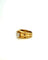 Bague 55.5 Bague bandeau en or jaune 18 carats avec diamants taille ancienne 58 Facettes bague bandeau
