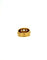 Bague 55.5 Bague bandeau en or jaune 18 carats avec diamants taille ancienne 58 Facettes bague bandeau