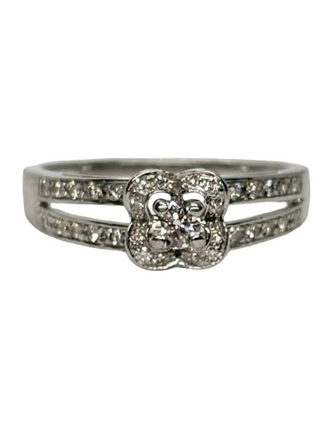 Bague 53 Mauboussin - Bague « Chance of Love n° 2 » en or blanc 18K, diamants 0,22 ct 58 Facettes 2367