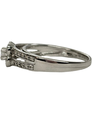 Bague 53 Mauboussin - Bague « Chance of Love n° 2 » en or blanc 18K, diamants 0,22 ct 58 Facettes 2367