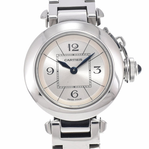 Montre Cartier - Montre Pasha de Cartier à quartz en acier inoxydable 58 Facettes w7x07fq9g0