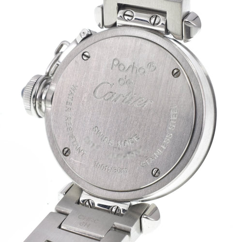 Montre Cartier - Montre Pasha de Cartier à quartz en acier inoxydable 58 Facettes w7x07fq9g0