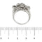Bague Bague bouquet - Bague en or blanc 18 ct et diamants 58 Facettes 37546