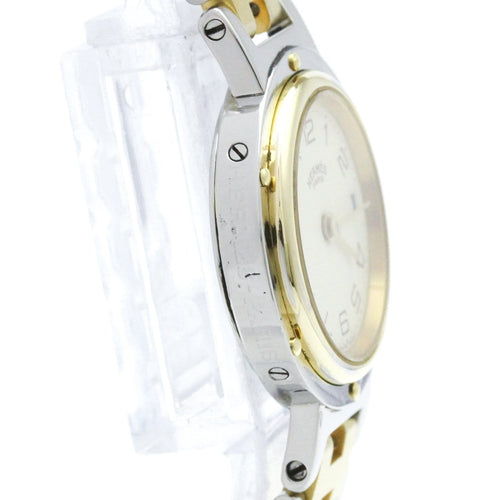 Montre Hermès - Montre Clipper à quartz en acier inoxydable et métal plaqué 58 Facettes q2a1wfs4x4