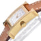Montre Hermès Heure H - Montre à quartz en métal plaqué or et cuir 58 Facettes mew6pb8305