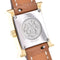 Montre Hermès Heure H - Montre à quartz en métal plaqué or et cuir 58 Facettes mew6pb8305