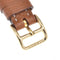 Montre Hermès Heure H - Montre à quartz en métal plaqué or et cuir 58 Facettes mew6pb8305