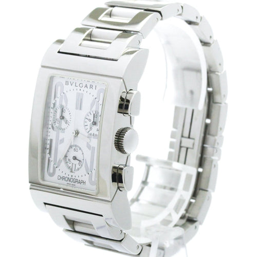 Montre Bvlgari - Montre Rettangolo chronographe à quartz en acier inoxydable 58 Facettes duo8tlr0i0
