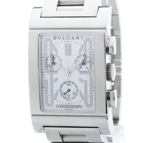 Montre Bvlgari - Montre Rettangolo chronographe à quartz en acier inoxydable 58 Facettes duo8tlr0i0