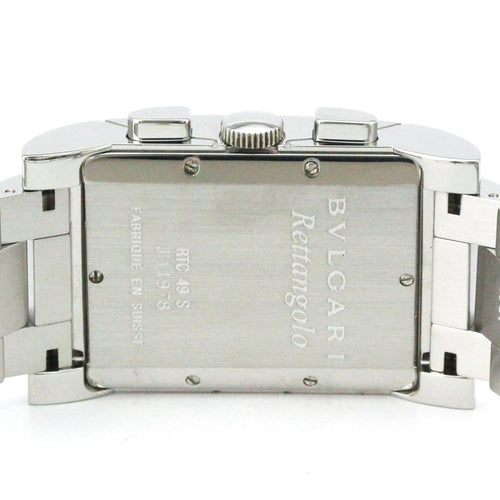 Montre Bvlgari - Montre Rettangolo chronographe à quartz en acier inoxydable 58 Facettes duo8tlr0i0