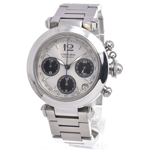 Montre Cartier - Montre Pasha C automatique en acier inoxydable 58 Facettes grom3bdpxy